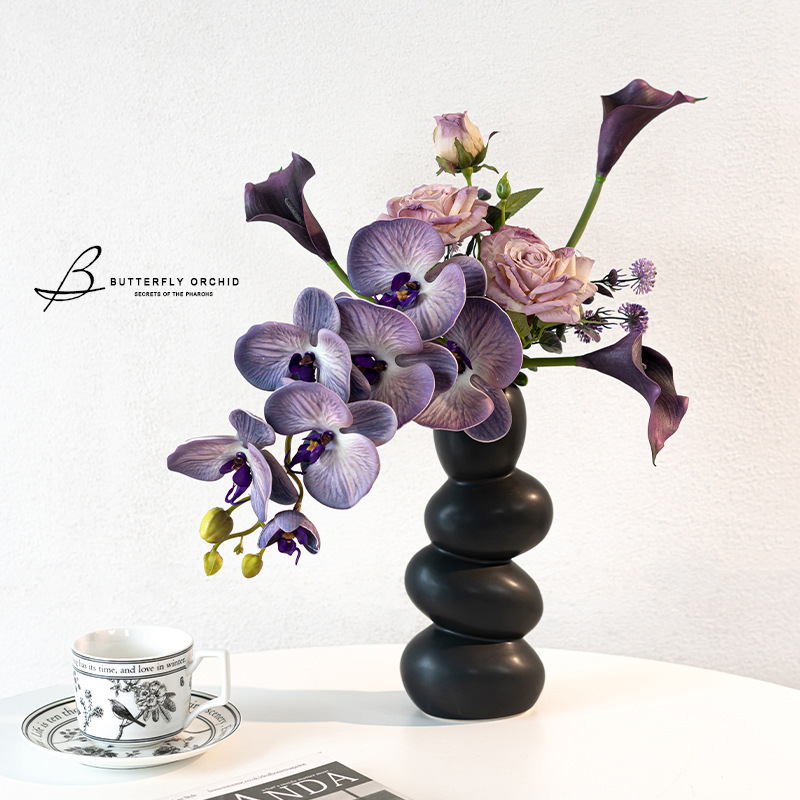 メーカー卸売デザイン胡蝶蘭造花花束リビングルームの装飾品造花装飾花テーブルフラワーアレンジメント|undefined