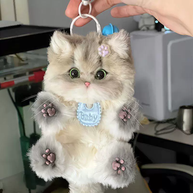 Крученая палочка котенка подвеска ручной работы