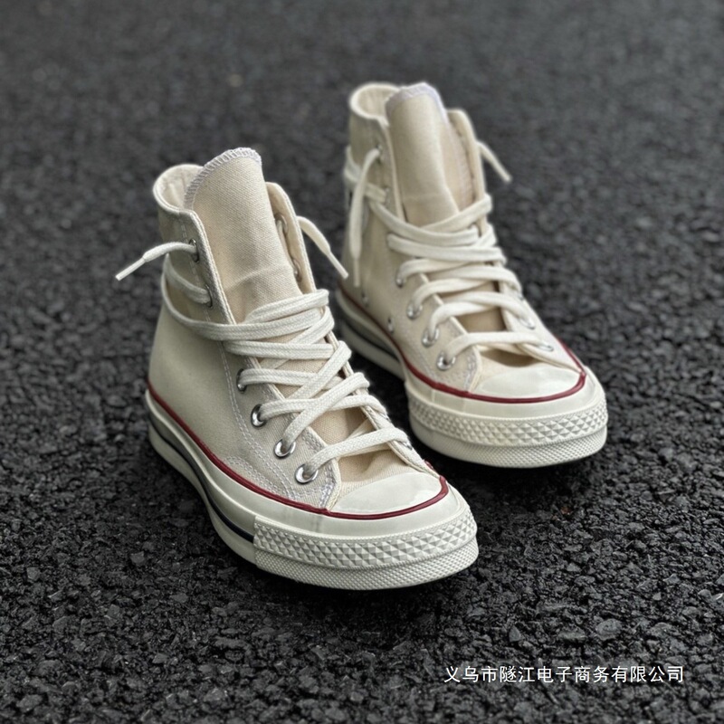 Putian High-End Version of Converse 1970S Off-White Low-High Top Canvas Shoes, Classic Style Couple's Vulcanized Shoes Putian High-End Version of Converse 1970S Off-White Low-High Top Canvas Shoes, Classic Style Couple's Vulcanized Shoes