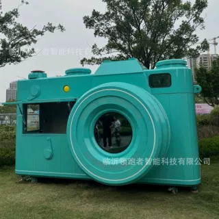 Professional Camera Shaped Kiosk High Visibility Photography