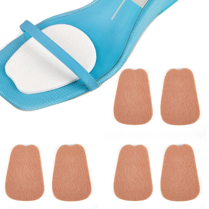Тонкая войлочная передняя подушка противоизносостойкая полукрообразная прокладка мозоли мозоли случайные наклейки кроссовки антиабразивная наклейка на язык обуви шлифовальная наклейка для ног