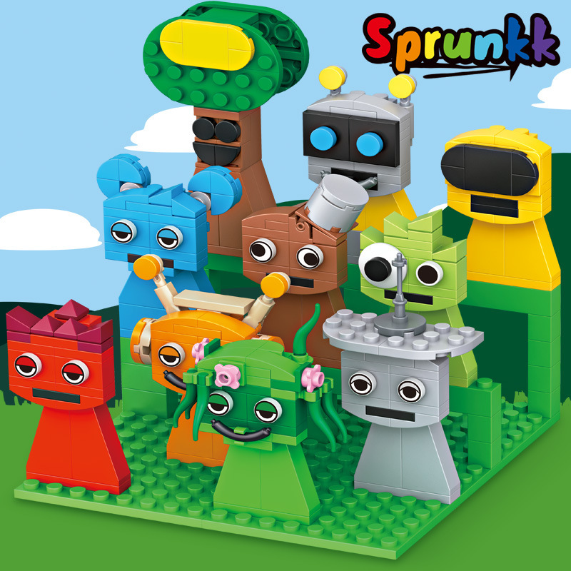 国境を越えた新製品黒化 SprunkiPlush リズムボックスビルディングブロック人形モンスター周辺ゲーム組み立ておもちゃ|undefined
