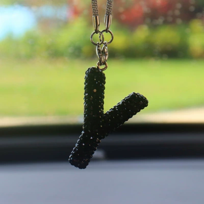 Car hanging, for Women - y-letter-car-pendant-black
