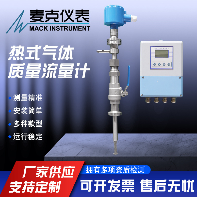 分体表头热式气体质量流量计 麦克热式气体流量计 分体气体流量计