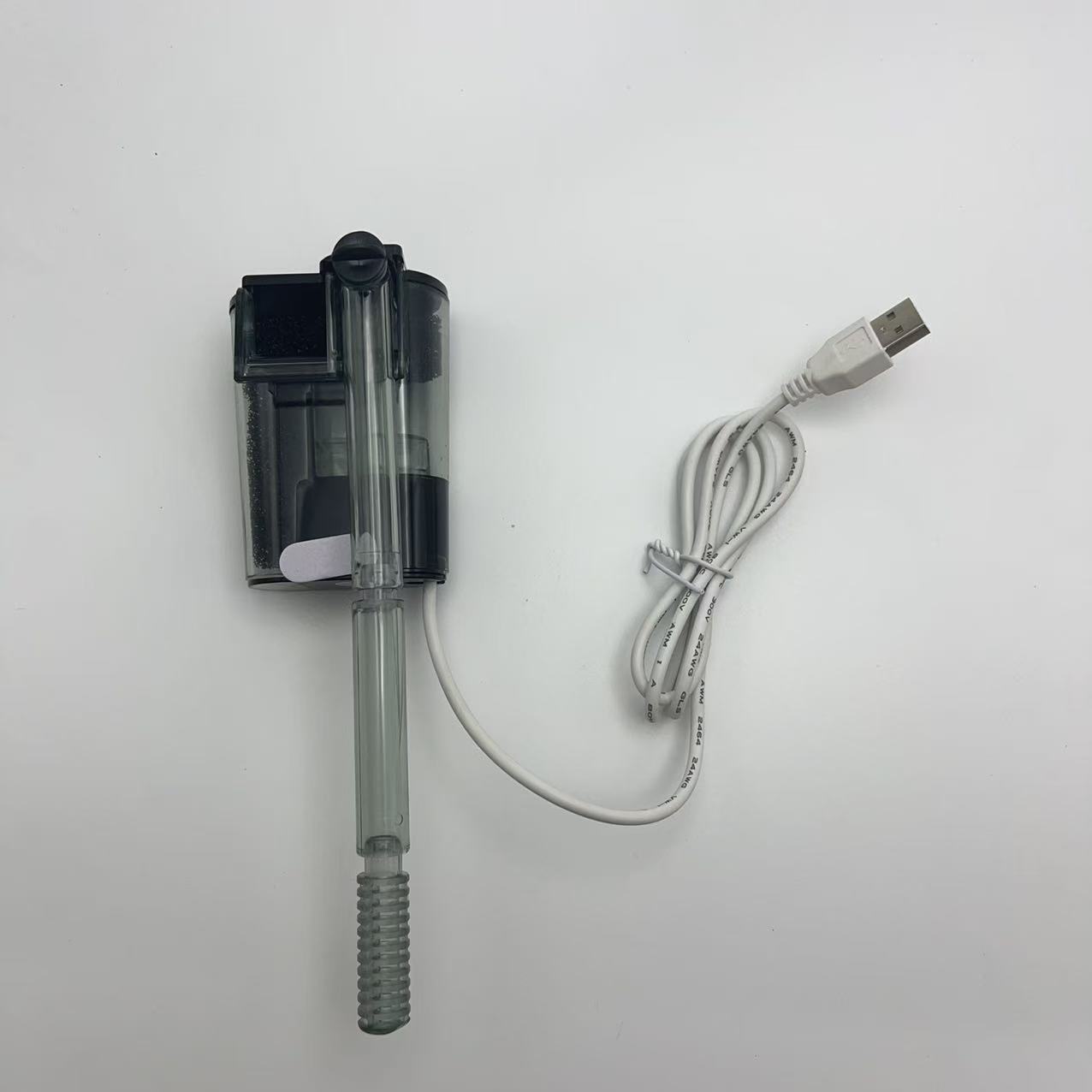 Filtro de pecera Ciclo de purificación de agua Filtro de cascada externo pequeño Pecera sin agua Bomba de agua USB de pared 5V