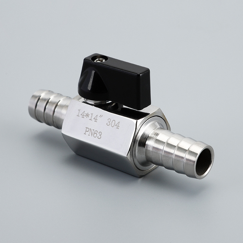 Manufacturer supplies double pagoda mini ball valve 304 stainless steel pagoda ball valve sewage small ball valve micro ball valve