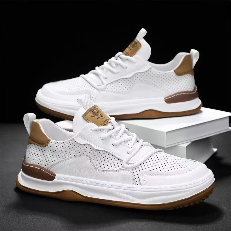 Zapatos de hombre, zapatos de verano delgados, zapatos casuales de malla transpirables, moda, zapatos de skateboard, zapatos cómodos con suela suave