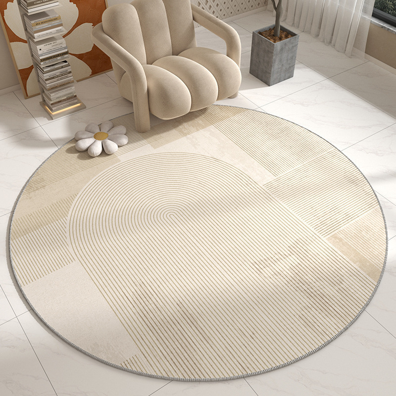 Cross-Border Round Carpet, Crystal Velvet Study Room Computer Chair Mat, Non-Slip Carpet, Floor Protection Mat, Bedroom Bedside Rug Cross-Border Round Carpet, Crystal Velvet Study Room Computer Chair Mat, Non-Slip Carpet, Floor Protection Mat, Bedroom Bedside Rug