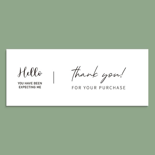 Wholesale white rectangular sticker gift box sealing sticker self-adhesive copperplate paper label packaging supplies