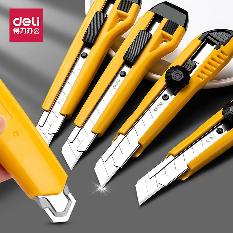 Deli art knife large plastic paper cutting knife wallpaper knife stainless steel wallpaper knife art knife holder blade wholesale Deli art knife large plastic paper cutting knife wallpaper knife stainless steel wallpaper knife art knife holder blade wholesale