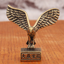 跨境黄铜复古老鹰铜工艺品摆件大鹏展翅大展宏图雄鹰雕塑办公装饰