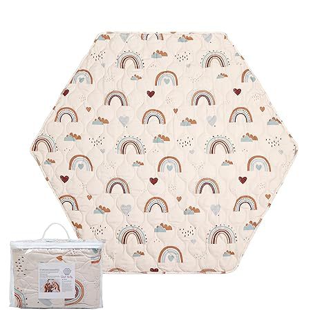Comercio exterior Juego de bebé hexagonal transfronterizo Cojín para gatear Colchón para niños Bohemia Rainbow Amazon Burst