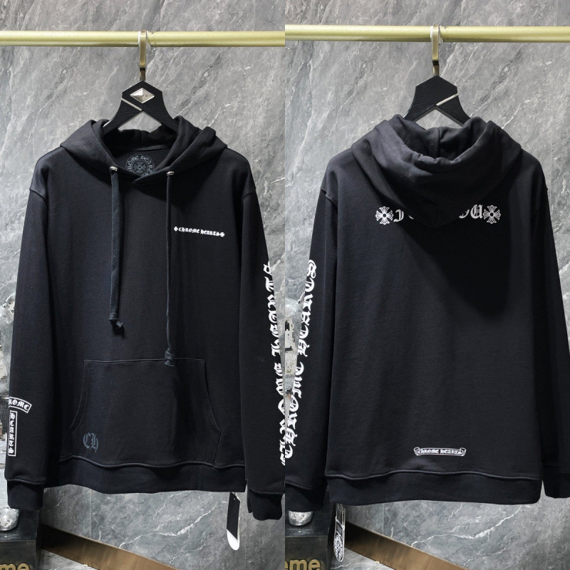 Chrome Heart Hoodie 克罗伈十字架连帽卫衣跨境宽松男女拉链帽衫|undefined