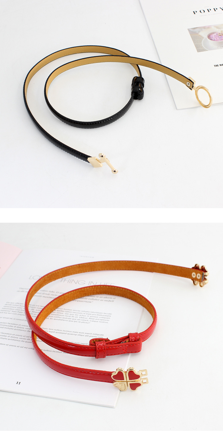 Ceinture de robe à boucle polyvalente de Style coréen pour femmes, avec ceinture décorative fine couleur bonbon, réglable_voghion.com