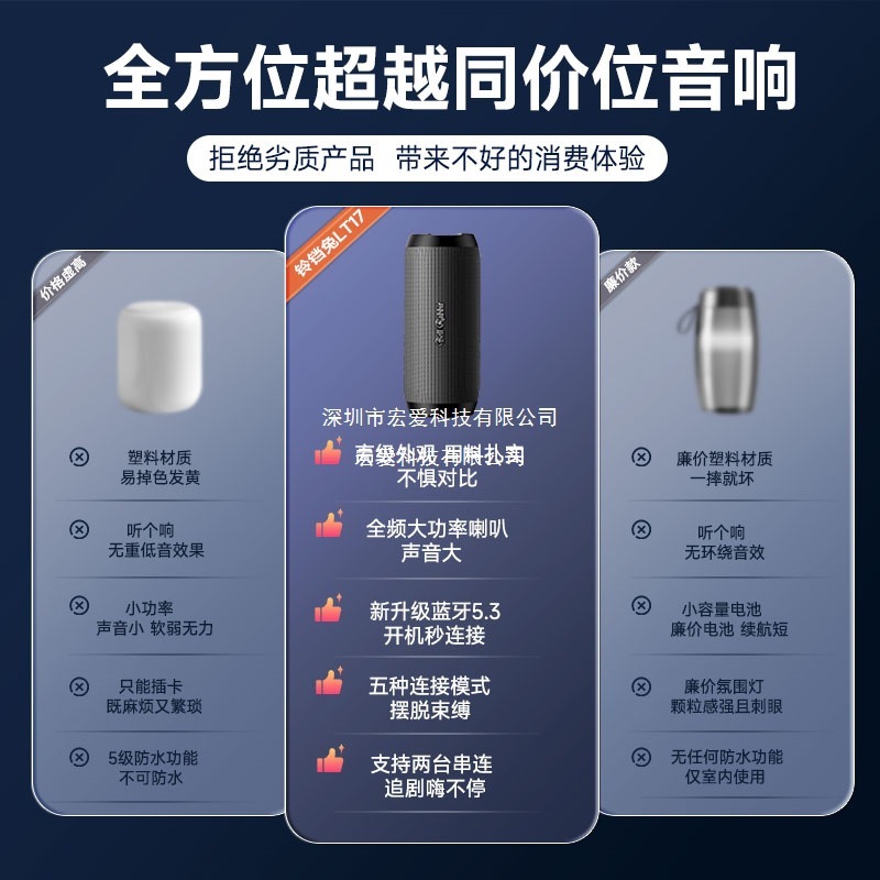 无线蓝牙音箱户外高音质超重低音炮便携式U盘插卡小型音响大音量|undefined