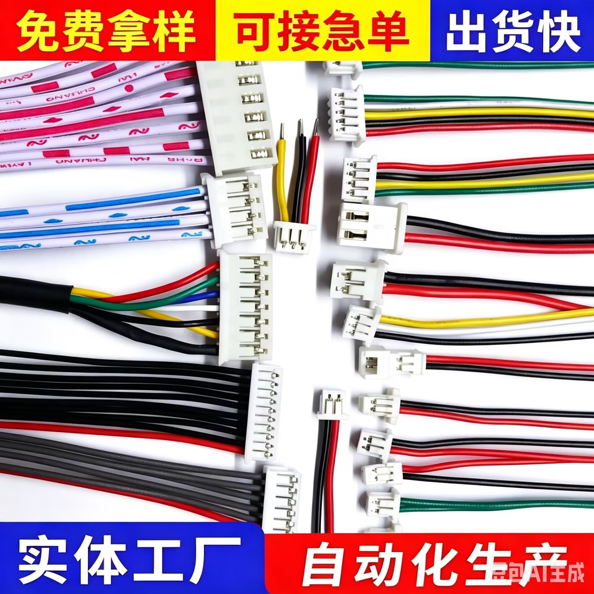 1.25超薄端子线束排线接线端子连接器线电路板线材电子家电机内线