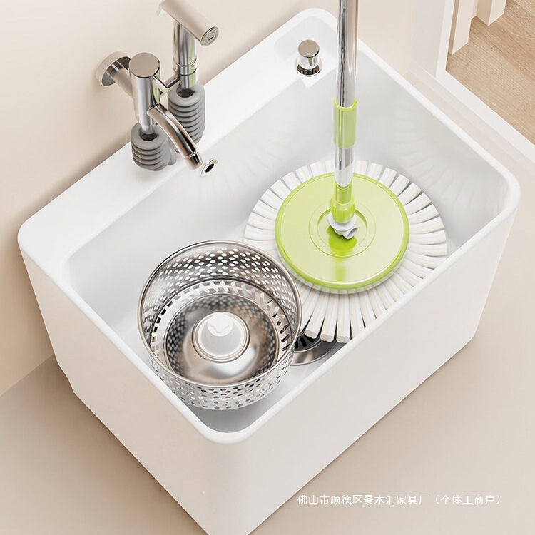 Dual-drive mop bucket, balcony ceramic rotating spin mop bucket, bathroom household all-in-one mop bucket and basin Dual-drive mop bucket, balcony ceramic rotating spin mop bucket, bathroom household all-in-one mop bucket and basin