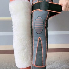 批发加厚加长绑带羊毛护膝 护腿保暖 男女通用保暖 羊毛护膝