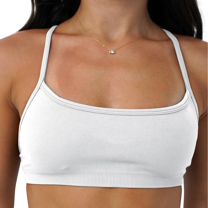 European and American Cross-Border Ktp Same Style Seamless Yoga Bra Women's Sports Bra Shock-Proof Push-Up Back Fitness Text