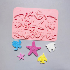 Hippocampus 418 Chocolate Cookie Mold Cake Mold Ice Cream Candy Silicone Mold