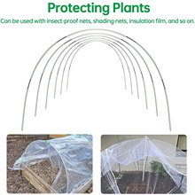 园艺植物花卉蔬菜温室防鸟动物保护支架套装纤维棒防虫网拱形套装