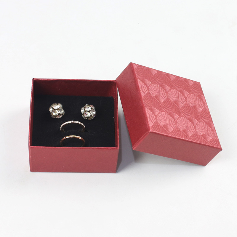 Earring Box Set Small Paper Box Pendant Necklace Ring Jewelry Display Box display picture 3