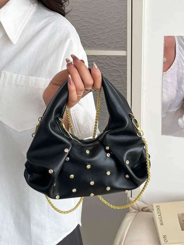 Bolsa de mano de diamante de Xiaoyan, bolso de mano de mujer 2025, nuevo estilo de alta calidad, bolso de nube de moda, bolso de trayectoria de moda