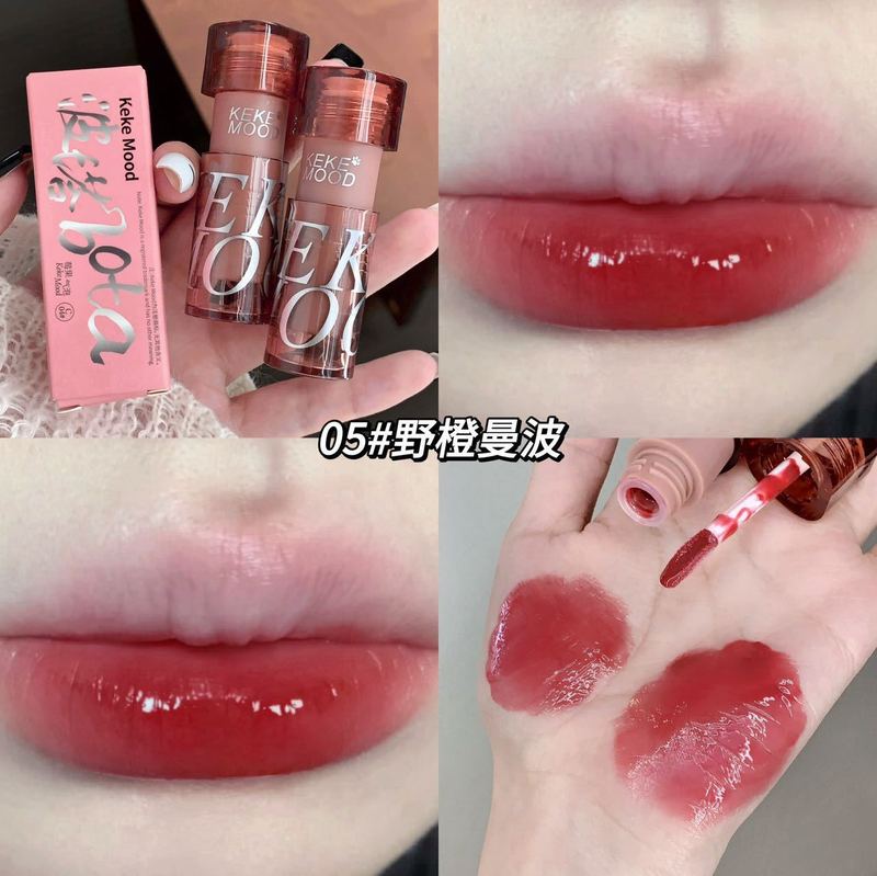 kekemood原色波塔水光裸色润唇蜜唇釉不挑皮不掉色显白口红镜面女|undefined