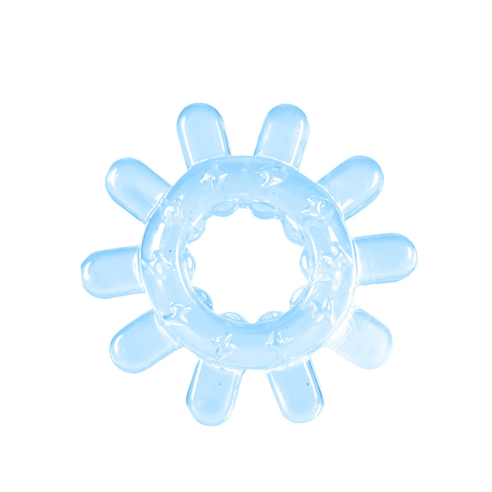 Caterpillar Crystal Delay Ring TPE Locking Sun Ring Adult Toy — detail image 13