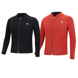 New 2mm Diving Suit for Men, Two-Piece Top, Long-Sleeved Wetsuit, Cold-Proof and Warm Snorkeling Suit, Surfing Suit R023