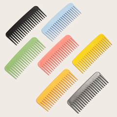 Flat comb cross-border hot item Amazon rectangular wide-tooth comb, plastic flat comb hair care massage comb