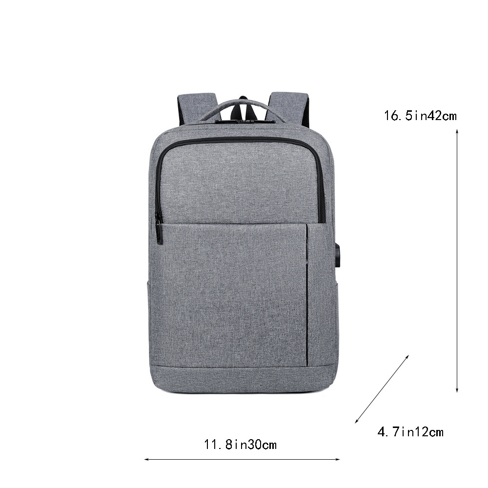 Bolso de computadora de negocios transfronterizo 2024 nuevo bolso de computadora portátil con logotipo imprimible mochila de gran capacidad al por mayor