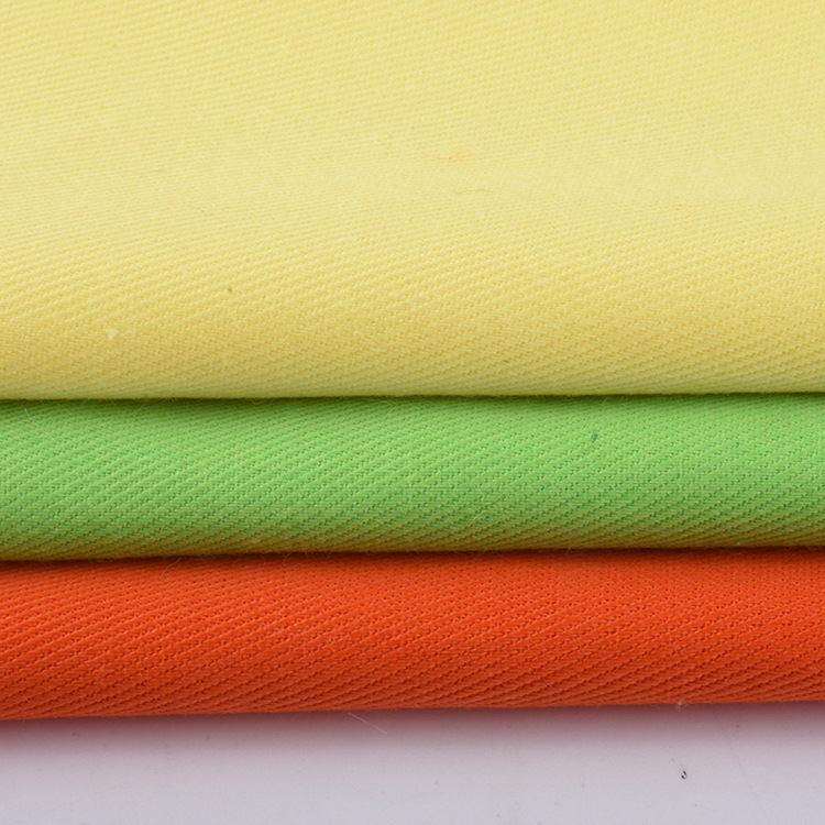 Fabricante al por mayor teñido tejido 220gsm algodón tweed tela de pantalones