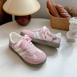 BE-6825蓓尔猫咪大头面包鞋舒适德训鞋女2025年老爹运动休闲鞋子