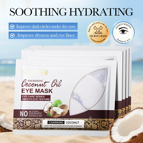 Cross-Border Skin Rejuvenating Coconut Oil Eye Mask 7.5g, Hydrating and Moisturizing Eye Mask, Foreign Trade Skin Care Products Wholesale