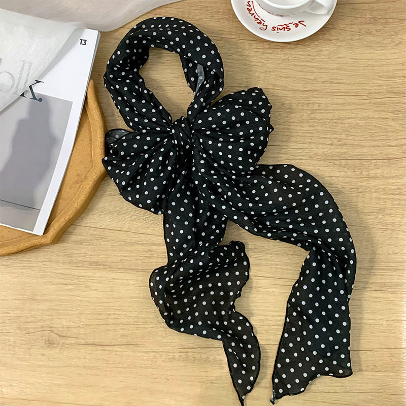 Bufandas de seda de punto de onda de alta calidad nueva moda de moda delgada bufandas de cuello bufandas decoración multifuncional cinturón