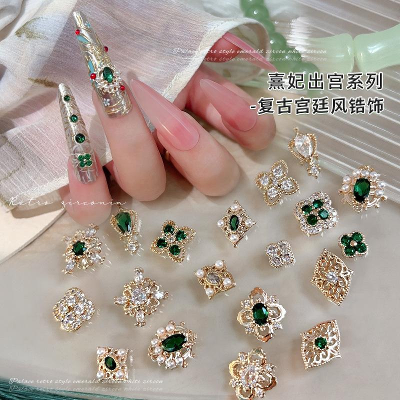 Nail Art Accessories in the Style of the Imperial Court, Zhen Huan's Nail Protection, Buccellati Nail Art, Zircon Nail Decorations, Wearable Nail Diamonds