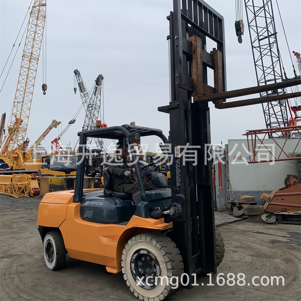 5吨丰田叉车 Japan TOYOTA 7FD50 forklift 二手柴油丰田五吨叉车