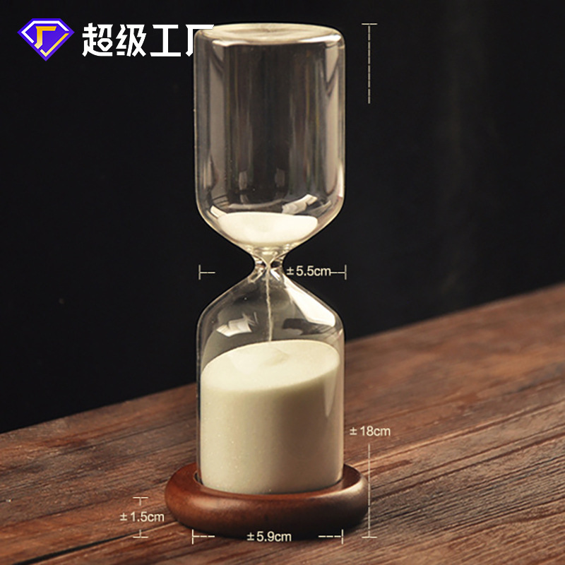 Reloj de arena de vidrio creativo de estilo europeo de 30 minutos, regalo para bodas y inauguraciones de casas, decoración del hogar.
