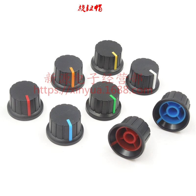 Ручка потенциометра крышка ручка Крышка Ручка потенциометра пластиковая ручка Крышка 15 × 24 мм