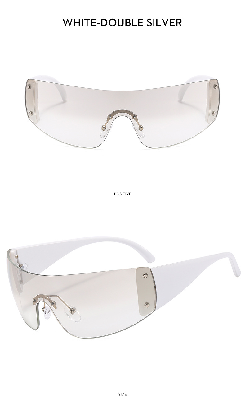 Y2k Five-pointed Star Frameless Sunglasses For Women Retro Style_voghion.com