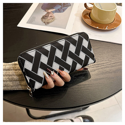 Women's Stripe Pu Leather Side Zipper Wallets display picture 3