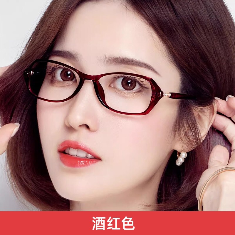 老眼鏡女性ファッション超軽量老人防ブルーレイ高級若い老光眼鏡防疲労高精細度100度|undefined