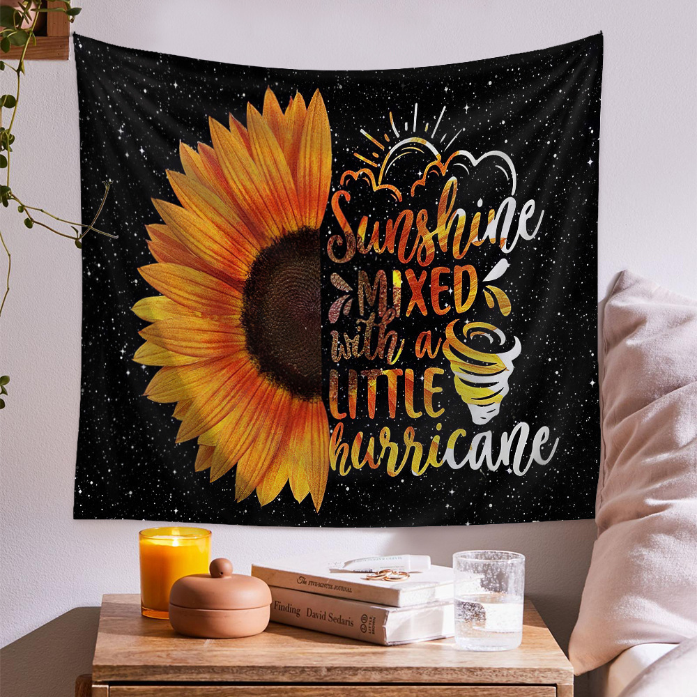 Ethnic Style Pastoral Sunflower Polyester Tapestry display picture 5