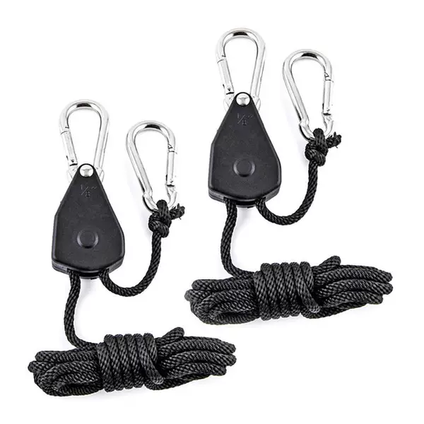 Lifting rope rope tightener tent elastic rope camping metal pulley tent rope canopy extension windproof rope