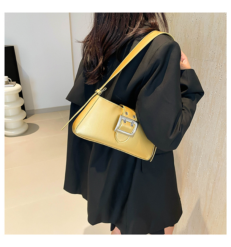 Uformell armhule for kvinner 2024 Ny enkel fransk pinne Fasjonabel vestlig stil Håndholdt pendlerskulder liten firkantet_voghion.com