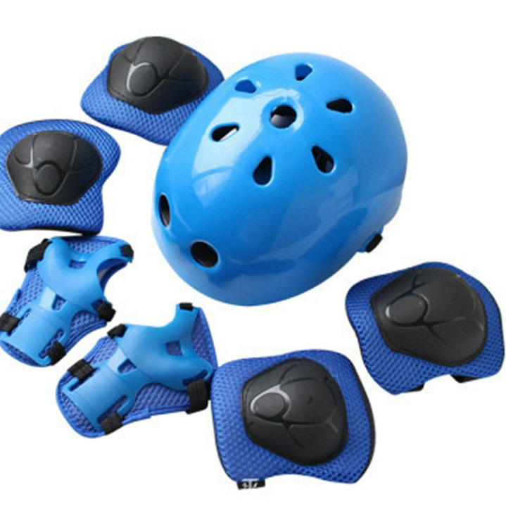 Men's and women's roller skating knee pads elbow pads 6-piece set children's student skating roller skating skates skateboard protective gear suit
