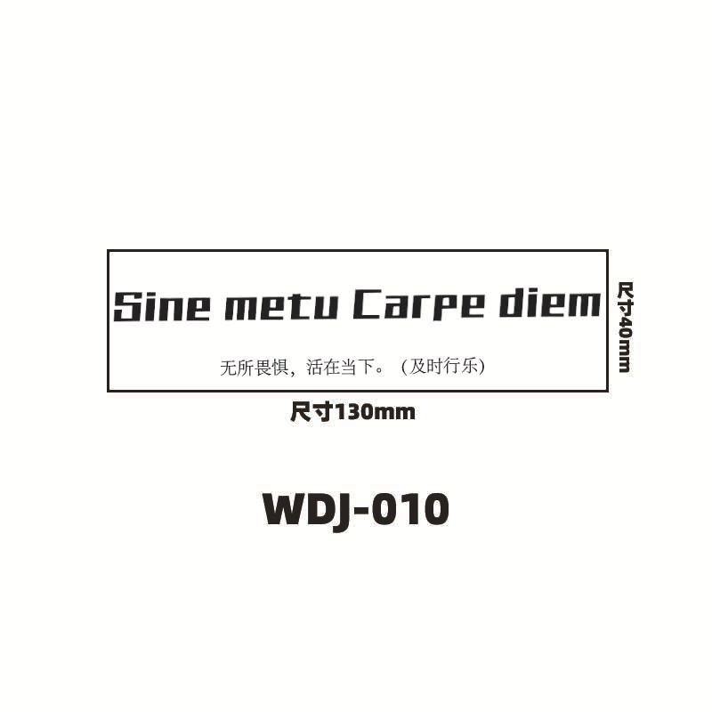 Jugo de hierbas pegatinas de tatuaje letras inglesas pegatinas de tatuaje de clavícula de la mano de espalda alta sensación impermeable a prueba de sudor semipermanente