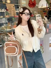 韩国东大门针织开衫新毛衣外套秋季女装早秋韩系穿搭连帽上衣