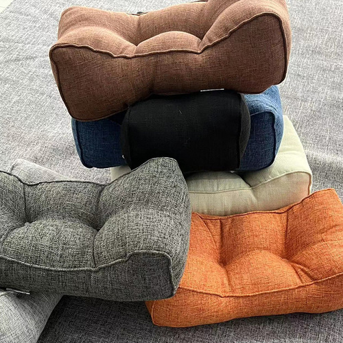 Thick Cotton Linen Multi-functional Waist Pillow Office Computer Chair Back Support Cushion Pregnancy Waist Pillow Car Small Pillow